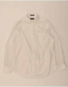 CHAPS Mens Classic Fit Shirt Size 16 1/2 Large White Cotton DG06 - Picture 1 of 3