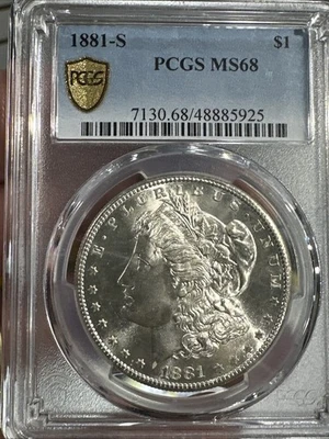 1881-S Morgan Silver Dollar - PCGS MS 68 - Gold Shield - Image 1 of 4