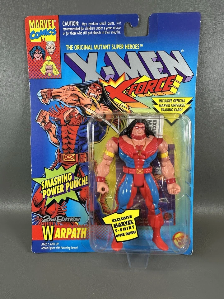 Marvel Comics X Men X Force Warpath Action Figure 1992 ToyBiz Vintage Foto 1 de 4