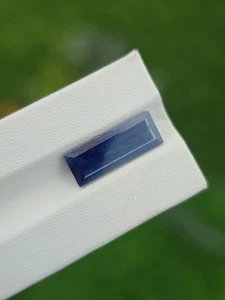 Zafiro bicolor - Azul y azul claro - Corte rectangular - Sin tratar, sin calefacción - Imagen 1 de 4
