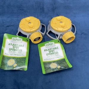 2 Expert Gardener Adjustable Spot Sprinkler w/ Metal Base Waters Up To 900 Sq Ft - Picture 1 of 6