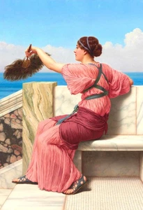 JOHN WILLIAM GODWARD *2X3 KÜHLSCHRANKMAGNET* KÜNSTLER MALEREI MODERN EINE SIGNALKUNST - Bild 1 von 2