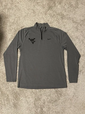Pullover WVU Nike Golf Team Edición 1/4 Cremallera West Virginia Mountaineers Gris Medio Foto 1 de 3