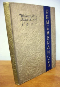 1937 REMEMBRANCER, Walnut Hills HS, Cincinnati OH - Picture 1 of 1