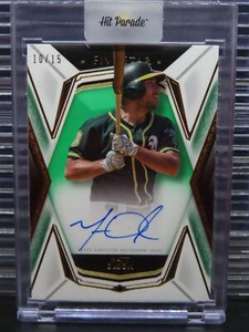 2019 Topps Five Star Matt Olson Autographs Green Auto #10/15 Oakland Athletics