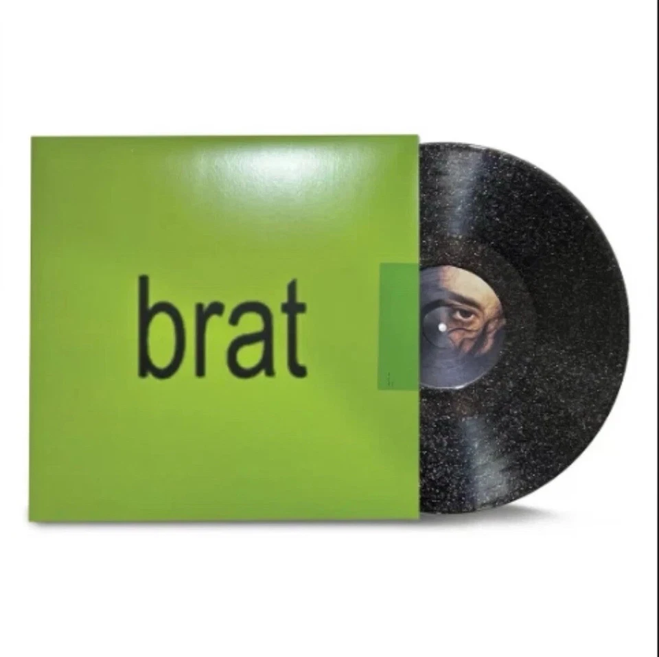 Charli XCX - Brat AUSTRALIAN EXCLUSIVE Black Ice Glitter Colored Vinyl LP RARE - Image 1 of 1