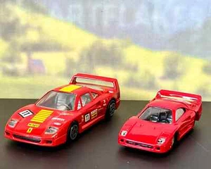 Juego Ferrari F40 Evoluzione Bburago 1:43 / F40 Siku 1:55 - Imagen 1 de 21