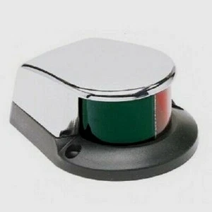 GRAN proa de navegación rojo luz verde cromo barco navegación marina BICOLOR SL52094 - Imagen 1 de 1