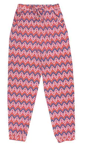 Speechless Coral Chevron Jogger Pants Big Girls Youth Small, XL - Picture 1 of 2
