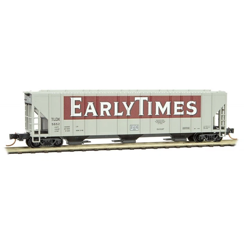 MTL MICRO-TRAINS N 099 00 190 *EARLY TIMES* BANNER  3 BAY COVERED HOPPER  - Image 1 of 1