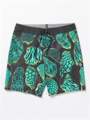 VOLCOM Men's 38  Board Shorts Mashed Stoney 19" Length Green Black - Image 1 of 2
