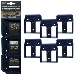 StealthMounts 18V Bosch Battery Holder - 6 Pack | Bosch Battery Mount | Bosch... - Picture 1 of 5