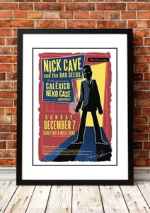 NICK CAVE Signed Framed A4 Poster (2003) - Retro Band Art - Great Gift Idea - Picture 1 of 4