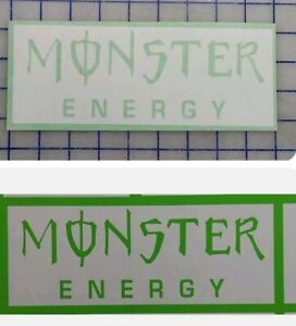 Monster Energy Drink Vinyl Decal 8" x 3" Lime Green vinyl decal r/c Auto, Truck 