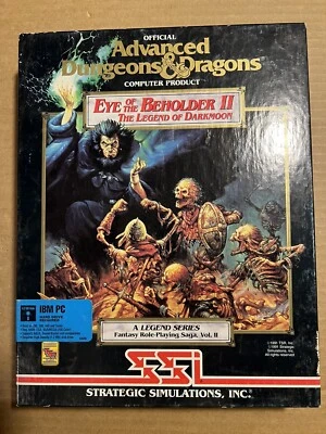 Dungeons Dragons: Eye of the Beholder II- Legend Darkmoon 5.25 floppy + cluebook - Image 1 of 4