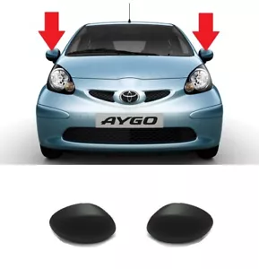 NUEVA TAPA ESPEJO ALA PAR DE TEXTURA NEGRA PARA TOYOTA AYGO CITROEN C1 06-14 - Imagen 1 de 3