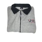 USA BEIJING 2008 Gray MENS Size XL Zip up Fleece Jacket Sweater