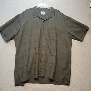 Trader Bay Men's XXL Hawaiian Shirt Green Vacationcore Dadcore - Picture 1 of 7