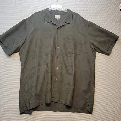 Trader Bay Men's XXL Hawaiian Shirt  Green Vacationcore Dadcore - Image 1 of 4