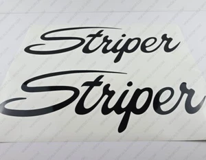 SEASWIRL STRIPER BOAT DECALS STICKERS Set of 2 18" LONG - Picture 1 of 5