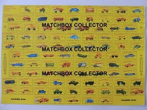 Matchbox Lesney Series 1-75 all models Type D Poster color - Picture 1 of 1