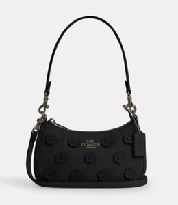 COACH Teri Mini Crossbody Bag with Floral Applique NEW CAJ98 ROSE - Picture 1 of 8