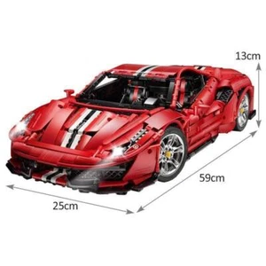 Building Blocks Set MOC Super Racing 1:8 Sports Car Bricks Model Kids Toys - Picture 1 of 11