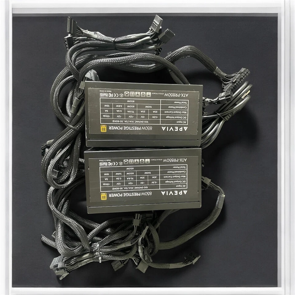 Apevia 850W Prestige Power ATX-PR850W 80 Plus Gold 850W Non Modular Power Supply - Image 1 of 1