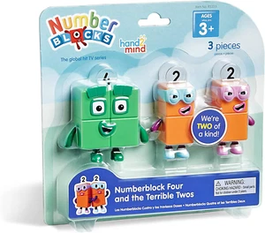 Hand2Mind Numberblocks Four and the Terrible Twos, figuras de juguete coleccionables, Sma - Imagen 1 de 12