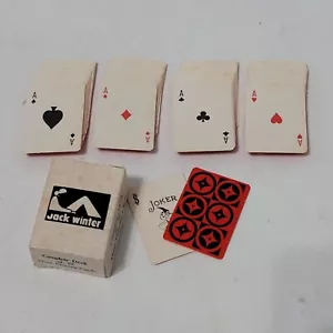 VTG Miniature Playing Cards, Advertising Novelty, Jack Winter, Mid-century - Picture 1 of 4