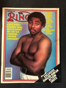 The Ring Boxing Magazine December 1983  Greg Page - Picture 1 of 2