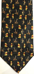 POOH BEAR NECKTIE NEW TIE TIGGER WINNIE THE POOH CHRISTOPHER ROBINS HONEY TREE - Picture 1 of 1