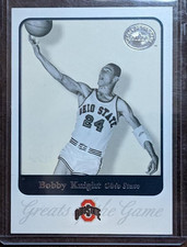 Bobby Knight 2001 Fleer Greats of the Game #10 Buckeyes