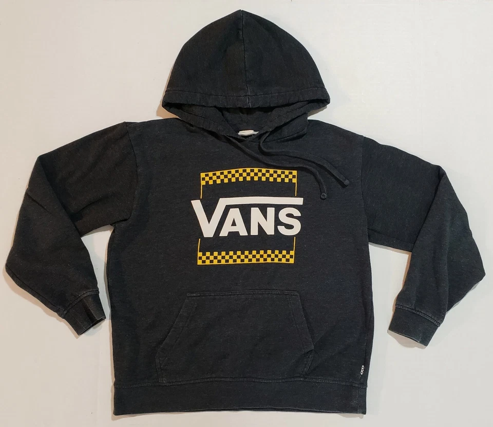 Sudadera con Capucha VANS Mujer Pequeña En Caja Pro Gris Carbón Logo S Foto 1 de 4