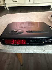Optimus CR-320 Digital Clock with Dual Alarm AM/FM Radio - Tested/Working - Picture 1 of 3