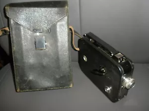 Cine Kodak Eight Modell 25 8 mm Filmkamera mit Original Lederhülle, Riemen UNTES - Bild 1 von 7