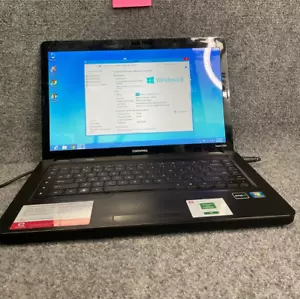 Compaq Presario 15.6" Laptop CQ62 AMD V120 2.20Ghz 3 GB RAM W/ Adapter - Black - Picture 1 of 16