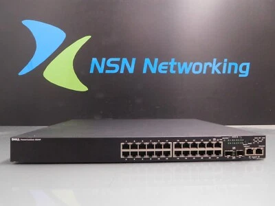 Dell PowerConnect 3524P UJ599 24-Port 10/100 Managed PoE Switch Black - Image 1 of 4