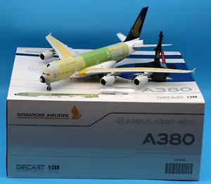 JC Wings 1:200 Singapore Airlines "Desnudo Metal" Airbus A380 Diecast Modelo F-WWSM - Imagen 1 de 14