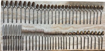 61pc set MCM Stonehenge Stainless by F B Rogers Japan, Glossy - Image 1 of 4