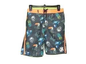 Hurley Skull Themed Board Swimsuit 14 Boys New - Picture 1 of 2