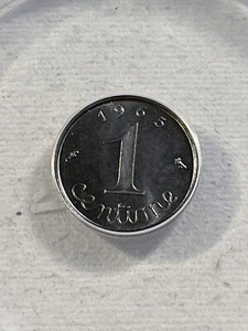 1965 France 1 Centime Graded MS 67 by ANACS - Picture 1 of 4