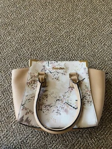 Calvin Klein Small Crossbody Satchel Handbag Cherry Blossoms Floral Pink/White - Picture 1 of 5
