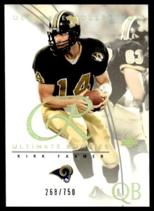 2003 Upper Deck Ultimate Collection Kirk Farmer Rookie 268/750 St. Louis Rams - Picture 1 of 2