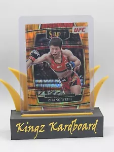 2022 Panini Select UFC Zhang Weili Orange Flash Prizm - Picture 1 of 2