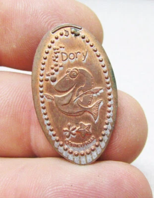 Disney Disneyland California centavo alargado, Buscando a Nemo Dory, ficha Foto 1 de 2