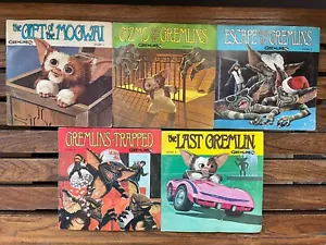 Gremlins 33 & 1/3 RPM Vinyl Records Read Along Story Books 1-5 1984 Complete Set - Picture 1 of 6