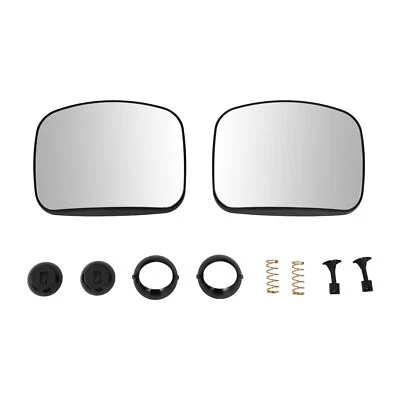 LH+RH Side Lower Hood Mirror Glass Convex For Freightliner Cascadia 2008-2017 - Image 1 of 4