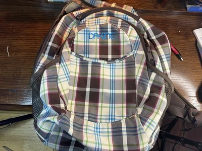 Dakine Prom 25L Backpack Mulitpocket Laptop, School, Hiking! Blue Plaid! - Image 1 of 4