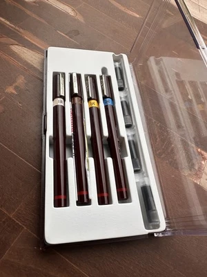 rotring Isograph Tuschefüller-Set 3+1 .25/.35/.50/.70 mm - Bild 1 von 4